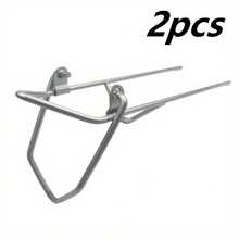 2pcs Simple Fishing Rod Holder Ground Stake, Sea Fishing Rod Holder, Hand Pole Ground Stake, Casting Rod Holder, Sea Fishing Ground Stake, Dual-Use Rod Holder, Adjustable Fishing Rod Rest Support - Silver - View 12