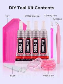 9-Piece/8-Piece Rhinestone Setting Tool Set, Silicone Tip Design, Detachable, Suitable For Rhinestone Decoration And Dotting Tools, Elly Resin Gemstones, DIY Jewelry Making Gemstone Setting, Flat-Bottomed Resin Rhinestones, Suitable For DIY Crafts, Cups, Shoes - View 3