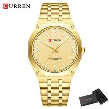 Jam Tangan Pria CURREN Fashion Quartz Tahan Air dengan Jarum Bercahaya dan Tali Stainless Steel - MultiWarna - View 18