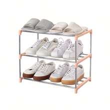 3-Tier Or 4-Tier Stackable Shoe Rack, Suitable For Entryway, Hallway, Closet, Space-Saving | Fits Sneakers, High Heels, Slippers, Flats, Ankle Boots | Multi-Functional Bag Display & Storage Integrated Shoe Rack - Multicolor - View 11