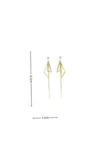 1 Pasang Anting-Anting Modis, Indah dan Elegan, Cocok untuk Wanita dalam Perjalanan Sehari-hari - Perak - View 5