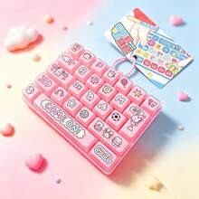 New Adult Keyboard Stress Relief Fingertip Button Keychain, 26-In-1 Keyboard Stress Relief Button Fingertip Clicker, Fun Stress Relief, Suitable For Focus And Calm During Work Or Study, Time-Killing Button Stress Relief Toy 26 Keyboard Stress Relief Fingertip Keyboard Button Keychain Toy Bag Pendant - Multicolor - View 6