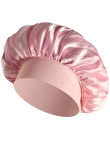 Soft Satin Silk Sleep Cap, Elastic Fit Lightweight Hair Bonnet, Suitable For Curly, Braided, Natural And Long Hair, Overnight Hair Protection - Multicolor - View 7