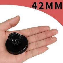 Set Magnet Pancing Neodymium 42mm yang Kuat, Magnet Penyelamat Bulat dengan Tali 10m dan Klip Pelepas Cepat Pegas, Cocok untuk Deteksi Logam di Sungai dan Danau - A - View 3