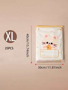 1/5/10/15/20/25/30入 透明收納袋 DIY手工用品 運送包裝袋 磨砂拉鍊塑膠袋 用於保持衣物清潔 透明塑膠衣物袋 用於包裝T恤、襯衫、文件、衣物塑膠密封袋 - 彩色 - 查看 31