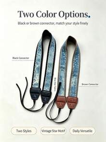 p+7 New Universal Camera Shoulder Strap For ZVE10II ZV1M2 R50 R10 XE5 XT5 XT30iii Z30 ZFC LUMIX S9 S5m2 Olympus DSLR Mirrorless Camera Strap Crossbody Shoulder Artistic Versatile Wear-Resistant Pressurerelieving - View 3