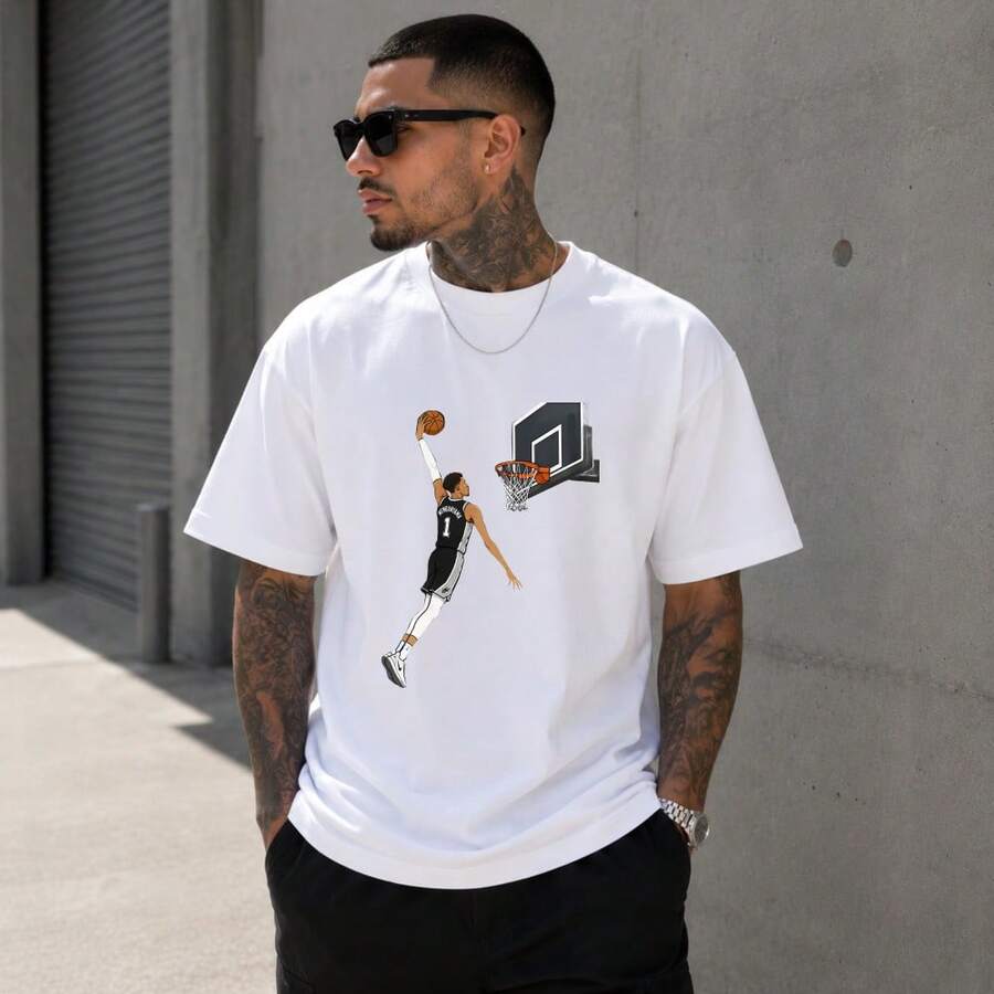 Men T-Shirts - 白色 - 查看 1