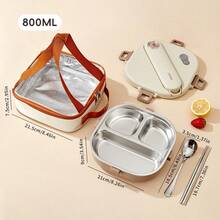 Stainless Steel Bento Box Adult, Microwavable Lunch Containers With Lids, Leak-Proof Bento Snack Box With Soup Container And Utensils, Metal Lunch Box Set With Lunch Bag For School Office, Travel Food Containers - Multicolor - View 33
