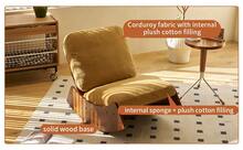 Comfortable Glider Rocking Chair, High-Quality Upholstery Glider Chair, Solid Wood Frame, Perfect For Multiple Settings Accent Reading Chair For Bedroom,Living Room,Nursery,Set Of 2 - A - 查看 7