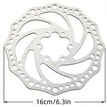 1pc 140mm/160mm Bicycle Disc Brake Rotor With 6 Bolts, Suitable For Road Bike, Mountain Bike, BMX, MTB, Bicycle Accessories - Multicolor - View 4