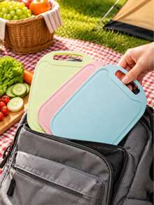 3pcs Set Hanging Plastic Cutting Boards, Professional Kitchen Cutting Boards, Camping Cutting Boards, Home Cutting Boards, Cutting Mats, Washable Plastic Kitchen Cutting Boards, Suitable For Meat, Vegetables, Fruit, Kitchen Accessories - View 8