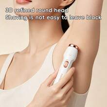 Wireless Women's 3-In-1 Electric Shaver Set, Painless Hair Remover & Nose Hair Trimmer, For Facial, Body And Underarm Grooming, Type-C Rechargeable Multi-Functional Hair Removal Kit - Multicolor - View 8