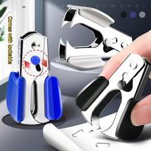 1Pc Random Color Staple Remover, Metal Staple Puller Desktop Office Document Processing Tool - Portable Staple Remover - View 5