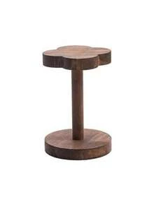 1pc Flower-Shaped Solid Wood Ring Holder, Solid Wood Jewelry Display Stand, Desktop Ring Storage Cabinet, Ring & Earring Organizer, Jewelry Photography Prop, Home & Retail Display, Best Choice For Beautiful Homes - Multicolor - View 7