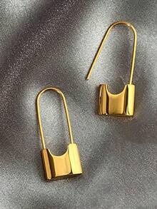 1 Pair Fashionable Earrings For Women, Wedding, Engagement, Party Jewelry, Valentine's Day Gift - Yellow Gold - View 4
