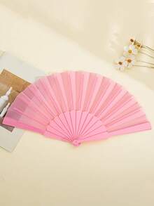 Portable Plastic Handheld Folding Fan, Suitable For Weddings, Parties, Wall Decor, Home Decor, Performance Props. DIY Fan. Party, Gift. - Multicolor - View 22