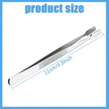 KLONKEE Stamp Tweezers, Stamp And Stamp Tweezers, Stamp Collecting Tools, Flat Head Wide Tip Precision Tweezers, Perfect For Collecting Stamps, Coins, Photos And More - Tweezers - View 7