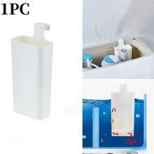 1pc Toilet Tank Cleaner Holder, Modern Style Plastic Self-Cleaning Replacement Shell, Long-Lasting Slow-Release Anti-Corrosion Toilet Cleaning Ball Container, Without Cleaning Liquid, Essential Bathroom Accessory - Multicolor - View 4