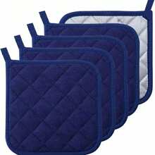 4PCS/8PCS Heat-Resistant Trivet Cooking Kitchen Insulation Mat Set With Hanging Ring, Size: 16*16CM, Machine Washable - Multicolor - View 11
