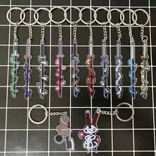 1pc Anime Style Acrylic Keychain, Sword-Shaped Design Creative Decoration, Perfect For Christmas, Halloween And As A Gift - Multicolor - View 5