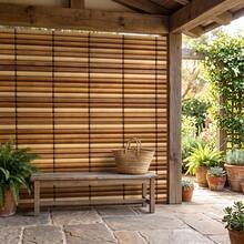 2D Flat 1pc Natural Bamboo/Bamboo/Straw Woven Fence Hanging Flag, Decorative Fence, Easy To Install, Suitable For Swimming Pool Shade, Birthday, Balcony, Garden, Detailed Texture Celebration Decoration - 1 - View 20