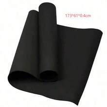 1pc 173*61cm EVA Yoga Mat Pilates Mat Solid Color Home Fitness Yoga Equipment - Black - View 11