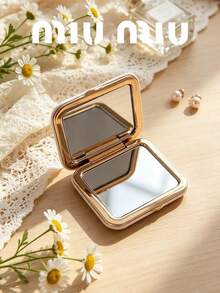 Miu Miu 迷你口袋化妝鏡 便攜手持化妝鏡 女性節日禮物 MIUMIU-GIFT-4 MIUMIU-GIFT-12 MIUMIU-GIFT-5 - 白色 - 查看 3