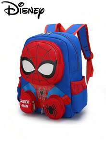 Tas Ransel Kapasitas Besar Disney Marvel Spider-Man Kartun untuk Perjalanan Liburan Musim Kembali ke Sekolah, Tas Sekolah Ringan Gaya Anime yang Dipersonalisasi untuk Perjalanan Harian (Foto Produk Asli Tersedia untuk Referensi) - MultiWarna - View 9