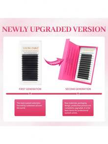XIUSUZAKI 12Rows Lashes Fox 3DW Eyelashes Extensions Cat Eye False Eyelashes Angel Lash Clusters Makeup Butterfly Effect Anime Style Individual Lashes For DIY Lash Extension Suitable For Daily And Date, Party,Lash Lift - View 7