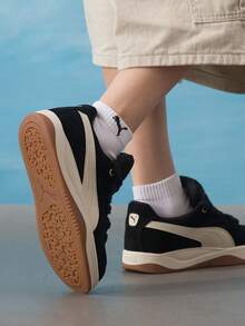 Puma 女款經典極簡 Park Luna SD 低筒輕量舒適透氣運動休閒鞋 402510-03 - 黑色-雪白色 - 查看 5