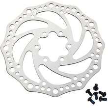 1pc 140mm/160mm Bicycle Disc Brake Rotor With 6 Bolts, Suitable For Road Bike, Mountain Bike, BMX, MTB, Bicycle Accessories - Multicolor - View 1