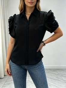 Women Blouses & Shirts - Black - View 1