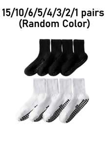 5 Pairs/10 Pairs Men's Non-Slip Rubber Sole Football Socks Sports Socks 2 Packs/4 Packs/6-Pack/8-Pack/10-Pack/20-Pack/30-Pack - Multicolor - View 11
