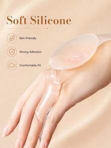 10pcs Reusable Silicone Nipple Covers, Strapless Wedding Dress Bra, Breast Lift And Enhancement, Invisible Breast Pads, Suitable For Party, Strapless Dress Or Top - Multicolor - View 4