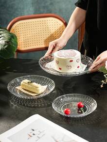 PET材質耐用托盤，適用於零食、糖果、水果、乾果與堅果，居家客廳裝飾、婚禮、派對及各種節日慶典首選 - 無色 - 查看 2