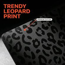 1pc Black-Grey Matte Leopard Print Neo Protective Case, Compatible With MacBook Air 15"/13" M5 Pro 16"/14", Hard PC Matte Split Design Neo Protective Case, Fashion Digital Accessory, Suitable For Office Workers And Back To School Season - View 3