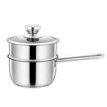 Vaporera para Cocinar, Vaporera, Vaporera Multiusos de 2 Niveles de Acero Inoxidable con Tapa para Cocinar al Vapor Desayunos, Verduras, Albóndigas, Sopas, Salsas y Alimentos. - Ver 1