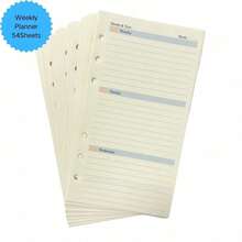 14/54/82Sheets A6 Budget Refill Paper, Journal Refills For Budget Binder And Planner, Monthly Weekly Planner, 6 Hole Budget Sheets Expense Tracker, Fill In Expense, Schedule,14Sheets Budget Planner, 54Sheets Weekly Planner, 14Sheets Monthly Planner - Multicolor - View 11