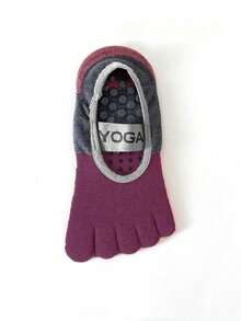 1/3/5 Paia di Calzini da Yoga Antiscivolo Professionali da Donna per Estate, Pilates, Sottili e Corti con Cinque Dita per Allenamento, Danza - Multicolore - Visualizzare 17