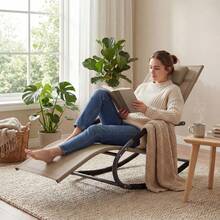 Patio Lounge Chair & Swing Chair - Brown - View 6