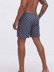 Snug League 3pcs Men's Pure Cotton Plaid Boxer Briefs, Loose Thin Breathable Comfortable Square Shorts Set - Multicolor - View 4
