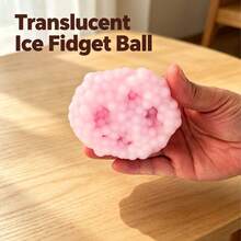 Macaron Color Particle Squeeze Toy Crunch ASMR Sound Effect Stress Relief Sensory Fidget For Adults, Translucent Stress Ball, ASMR Crunch Squishy, Bumpy Squeeze Toy, Must-Have For Stress Relief, Birthday Gift - Holiday Gift - Gift - Perfect Gift - Multicolor - View 5
