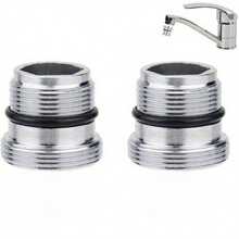 Set Adaptor Selang Taman 2 Buah, Konektor Keran Ulir Jantan M22, Termasuk 2 Cincin Segel, Sambungan Cepat Anti Bocor, Cocok Untuk Penyiraman Keran Luar Ruangan, Irigasi Halaman dan Taman, Adaptor Keran Universal - keperakan - View 9