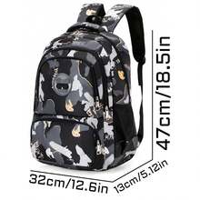 1pc Camouflage Print Fashion Backpack, Large Capacity Student School Bag, City Commute Travel Casual Laptop Backpack - Backpack - View 3