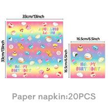 72pcs Dumpling Theme Birthday Party Decoration Set, Party Supplies, Paper Plates, Napkins, Paper Cups, Tablecloth, Party Tableware Set, Fan Gifts, 7-Inch Paper Plates, 9-Inch Paper Plates, Bunting, Gift Bags, Hanging Decorations And Napkins. Suitable For 10 Guests. Perfect For Birthday Parties, Holiday Celebrations And Outdoor Parties - Multicolor - View 5