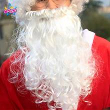 Red Santa Claus Role-Playing Performance Event Performance Costumes Stage Costumes Carnival Include Top Pants Hat Beard Belt Size S-XL/3XL-6XL - Multicolor - View 6