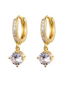 6pcs Elegant Stack Earring Sets Earrings Stack Golden Zirconia Teardrop Oval Hoop Drop Women Party Jewelry - Earring Set - View 9