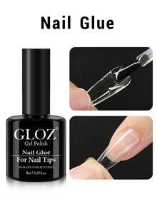 GLOZ 1件/2件/3件 超強力美甲膠，適用於壓克力指甲、指甲尖端、貼片假指甲，沙龍級刷塗式美甲膠，易於使用，持久耐用 - 無色 - 查看 14