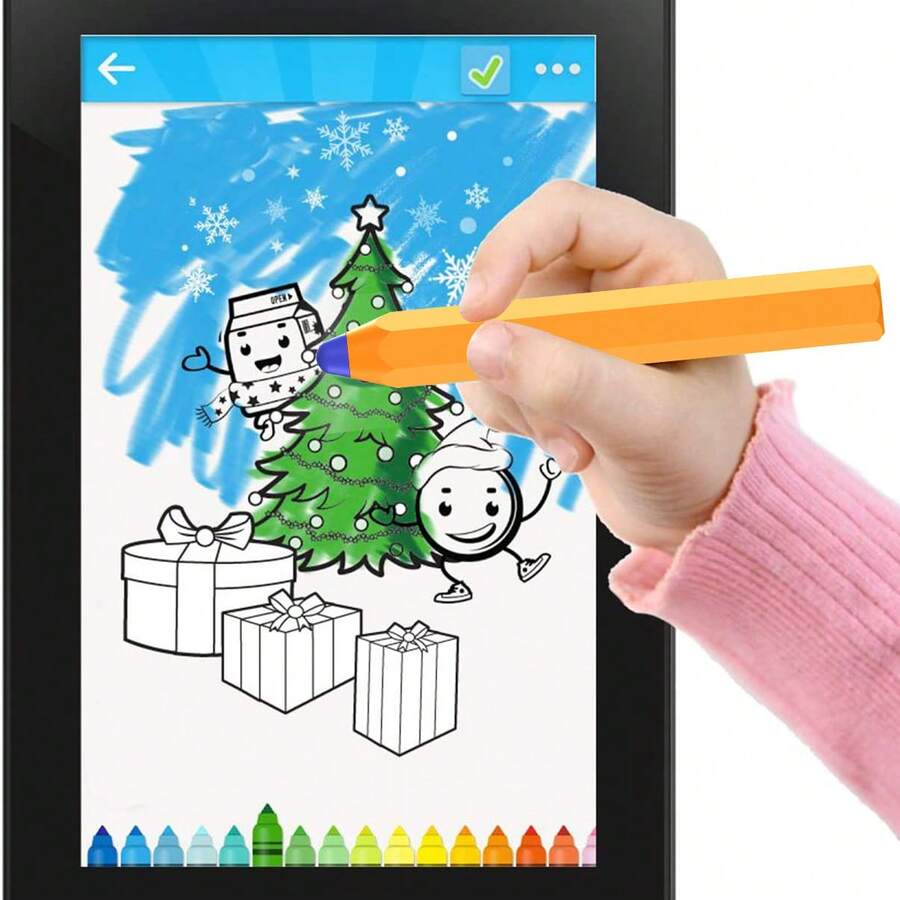 Universal Pencil Stylus For Kids Anti-Slip Silicone Smooth Tablet Touch Screen Capacitive Pen Drawing - View 1
