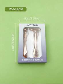 INYUSUN 2pcs Eye Roller Massage Stick, Smooth Metal Ball Design, Skincare Applicator For Eye Cream & Serum, Daily Beauty Tool - Multicolor - View 9